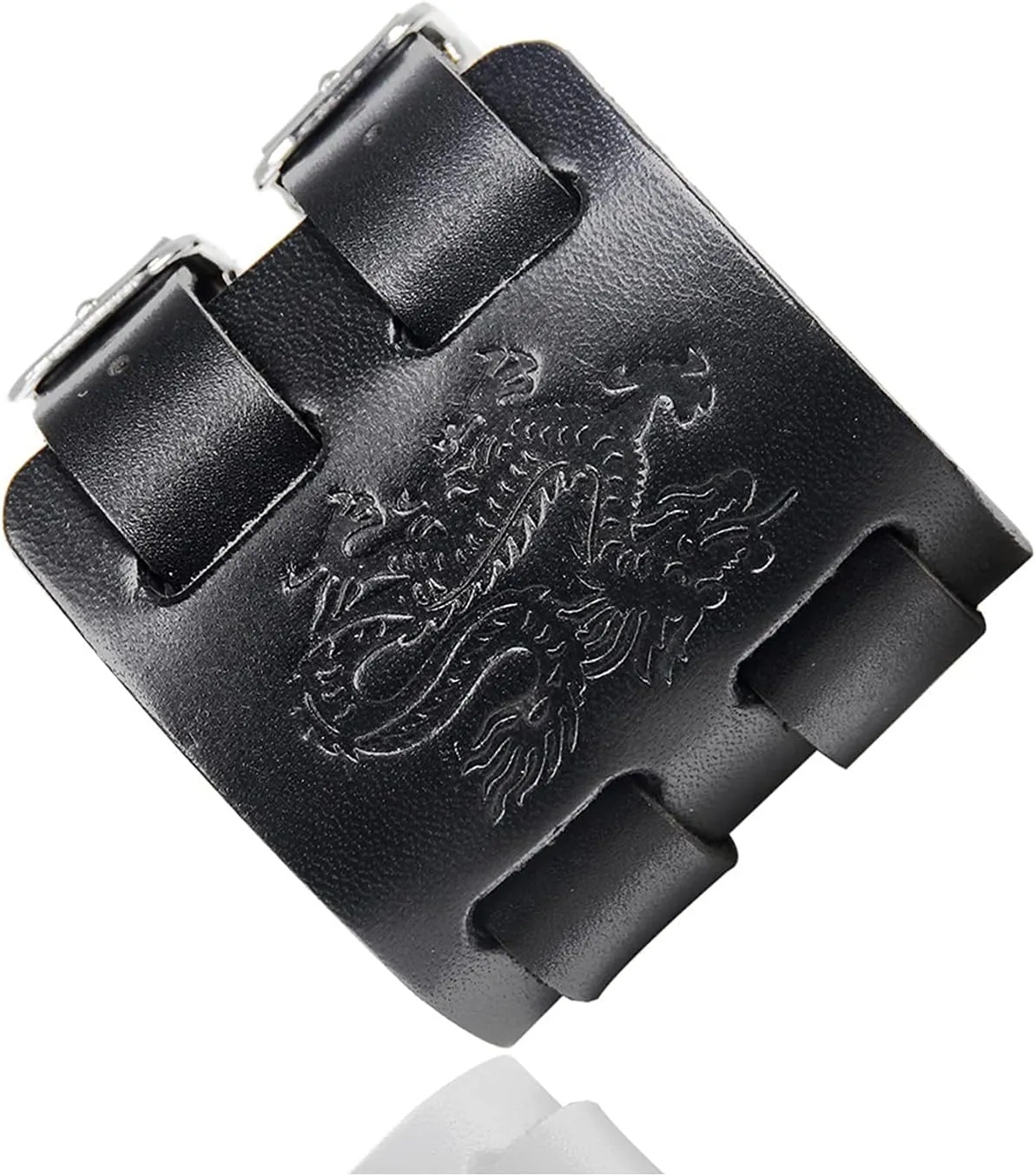 Punk Dragon Bracelet Belt Buckle Wristband Wide Leather Bracelet,7.0-8.0inches