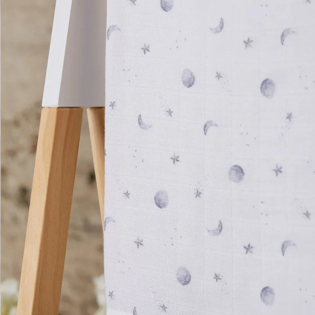 Rosa & Blue Muslin Squares - Starlit Moon - 3 Pack