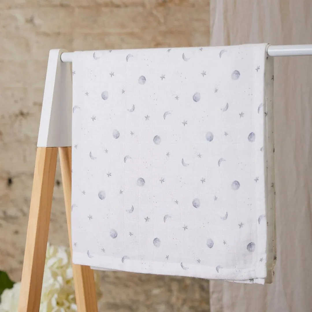 Rosa & Blue Muslin Squares - Starlit Moon - 3 Pack