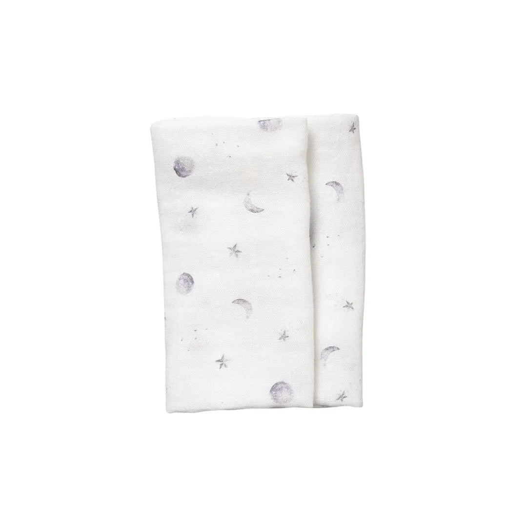Rosa & Blue Muslin Squares - Starlit Moon - 3 Pack