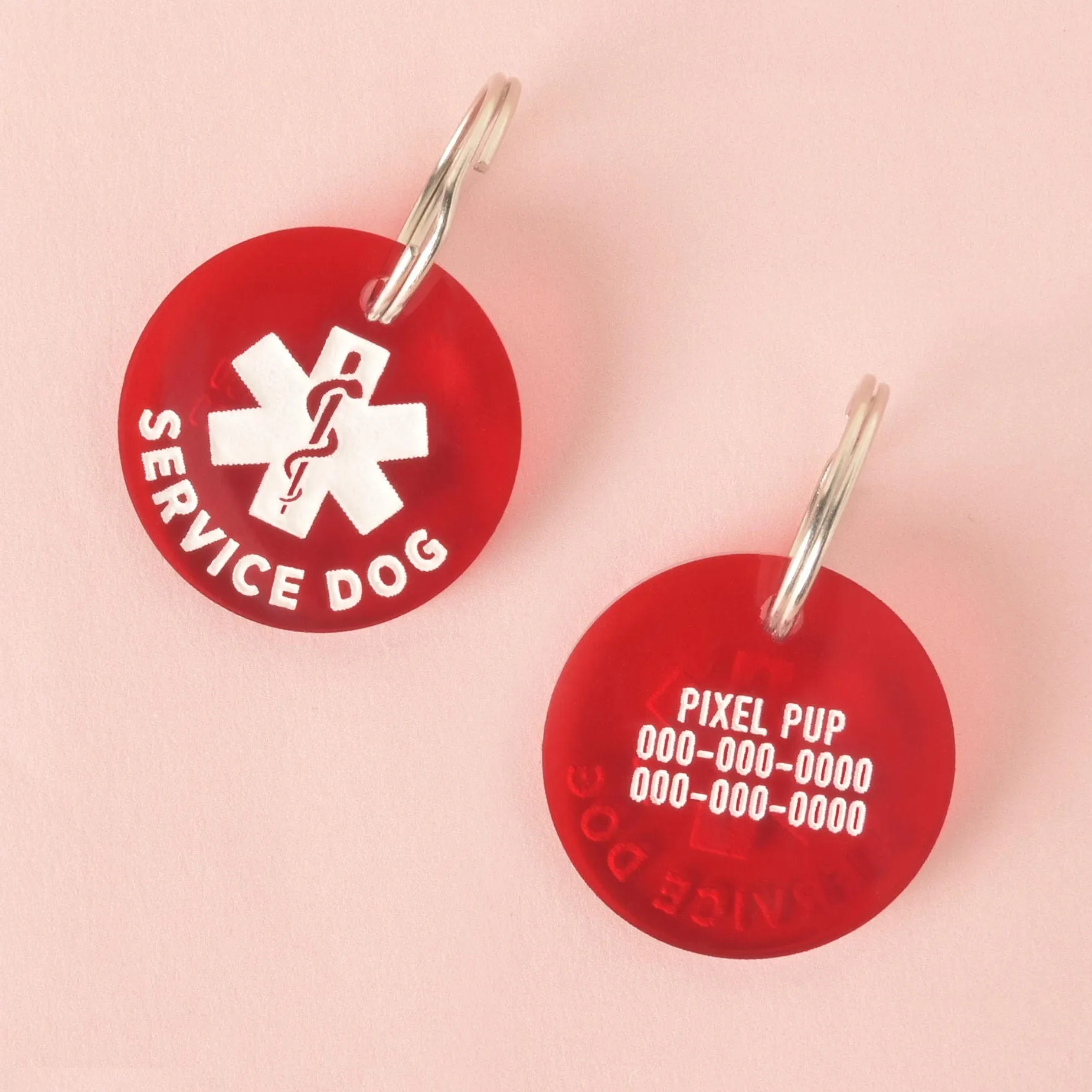 Service Dog Personalized Pet Tag