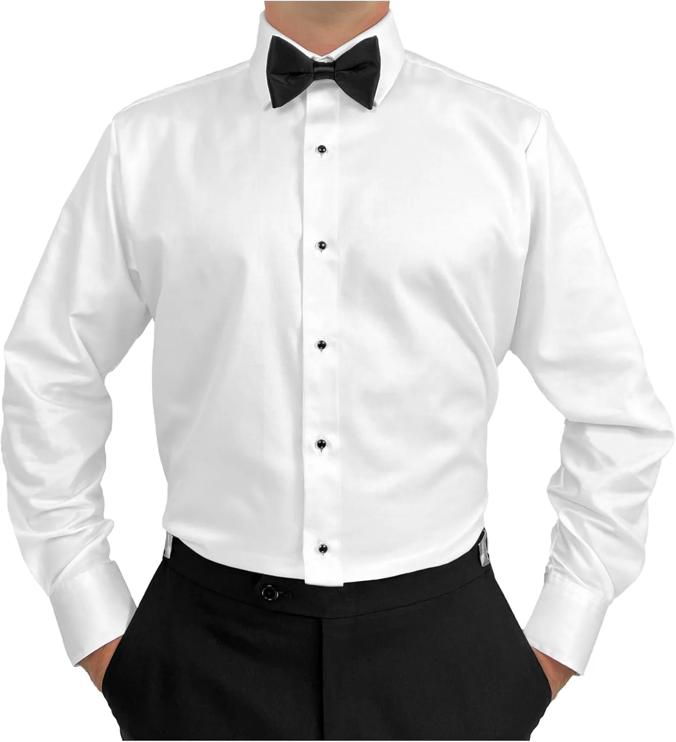 Sir Gregory Men's Regular Fit Solid Twill Dress Shirt