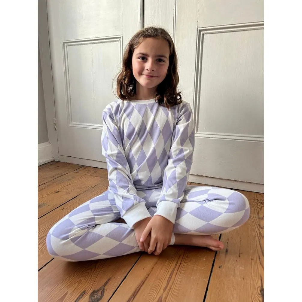 Sleepy Doe x Scout & Co exclusive - Harlequin Thistle kids classic pyjamas