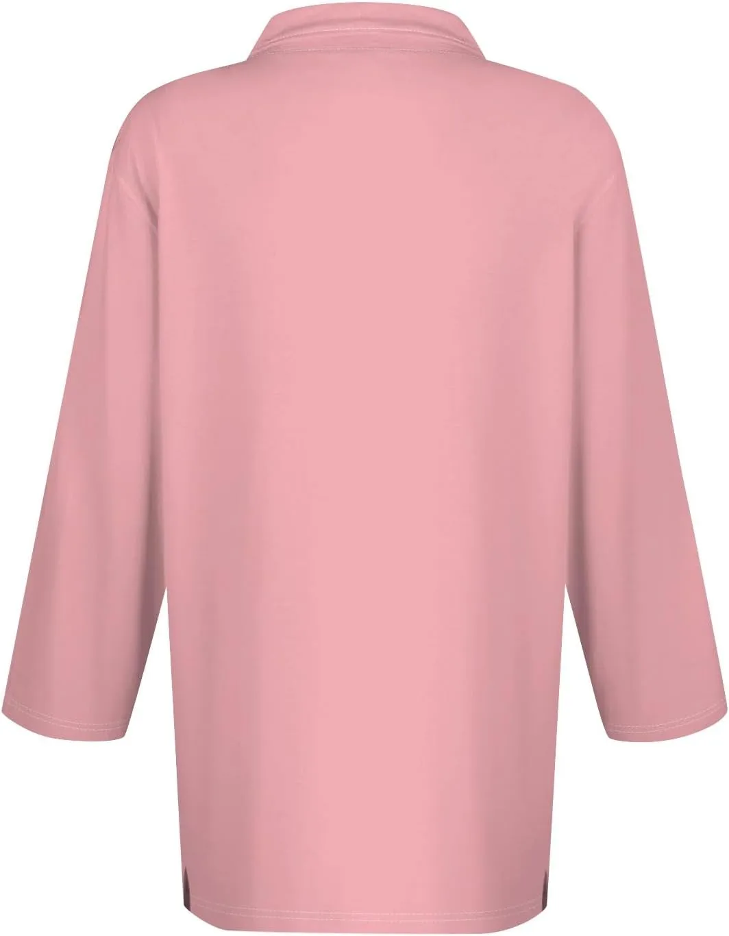 slqdgmryz Polo Shirts for Women 3/4 Sleeve Collared Work Business Casual Tops Funny Golf Button Three Quarter Length Blouses