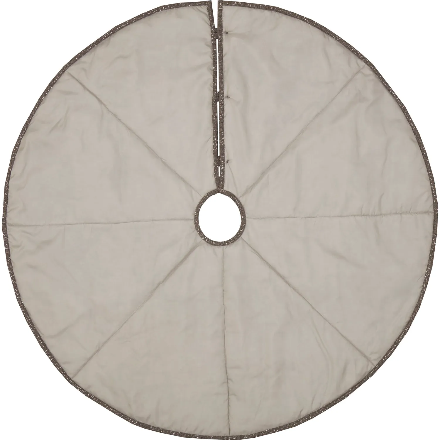 Snowflake Burlap Grey Tree Skirt 48