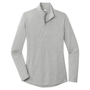 Sport-Tek ® Ladies PosiCharge ® Tri-Blend Wicking 1/4-Zip Pullover