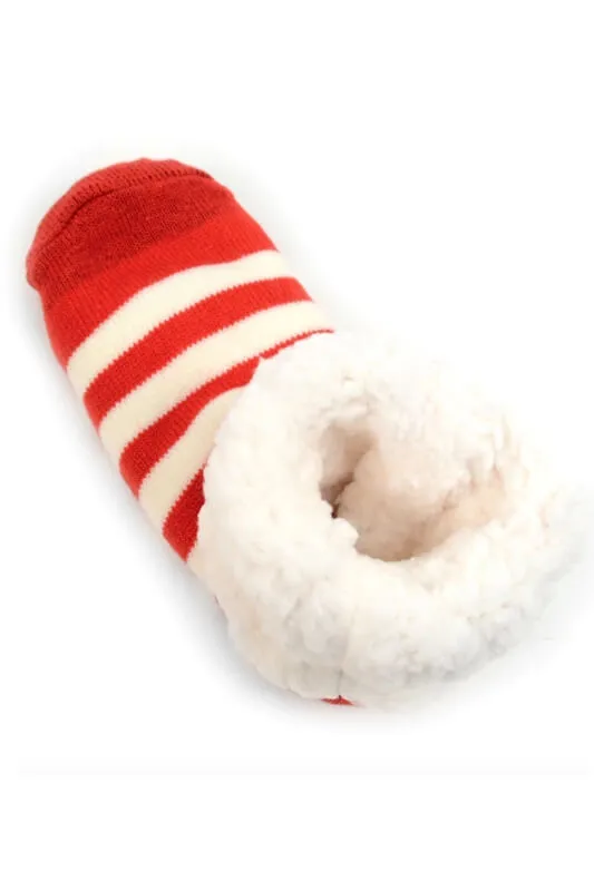 Striped Fleece Lined Plush Socks