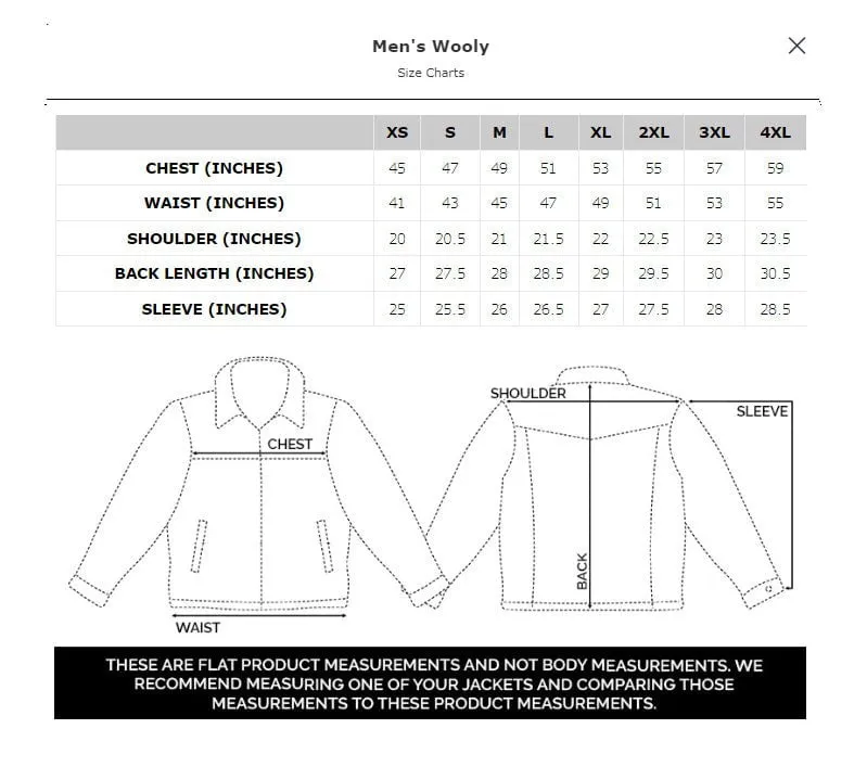 STS Ranchwear Mens Wooly Chocolate Wool Blend Wool Jacket