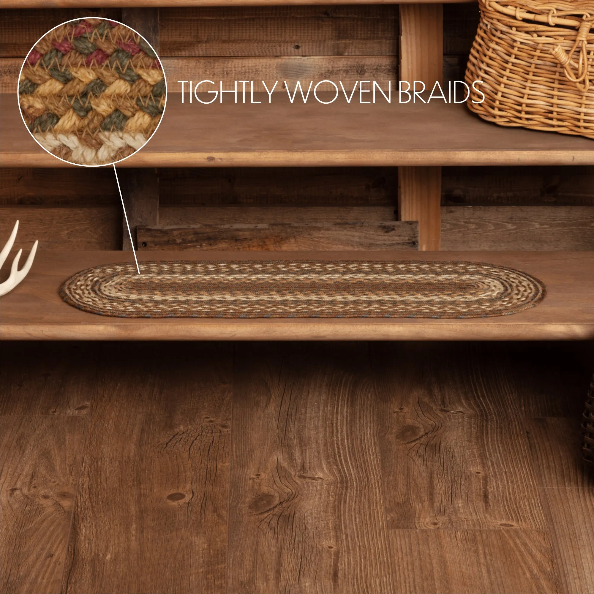 Tea Cabin Jute Stair Tread Latex