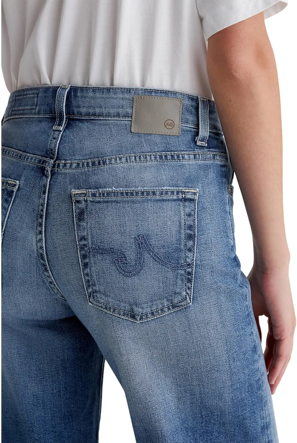 Women's Saige Mid Rise Wide Leg Jean