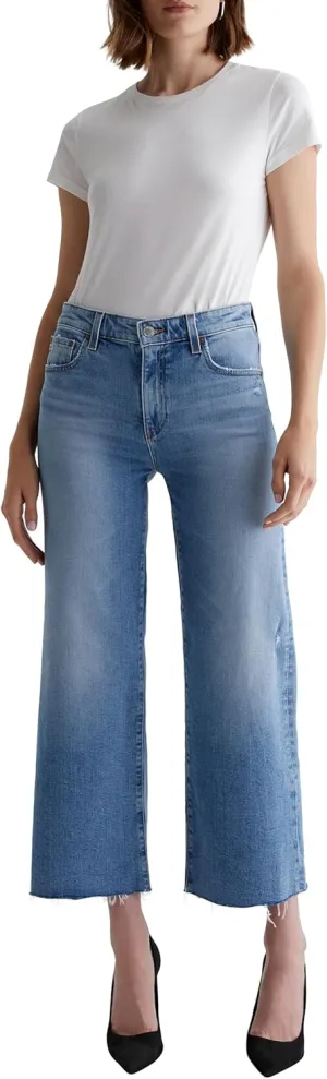 Women's Saige Mid Rise Wide Leg Jean