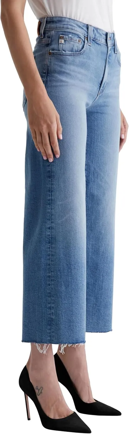 Women's Saige Mid Rise Wide Leg Jean