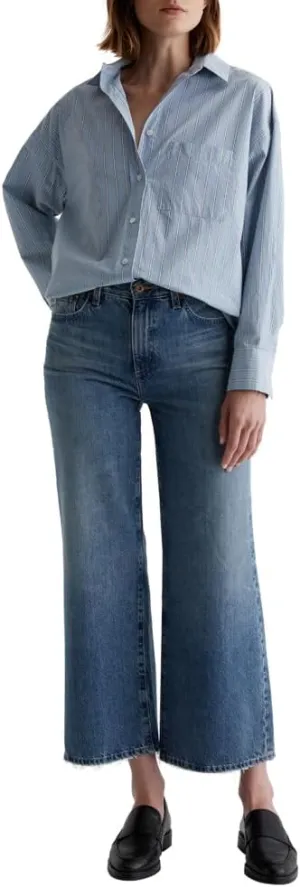 Women's Saige Mid Rise Wide Leg Jean