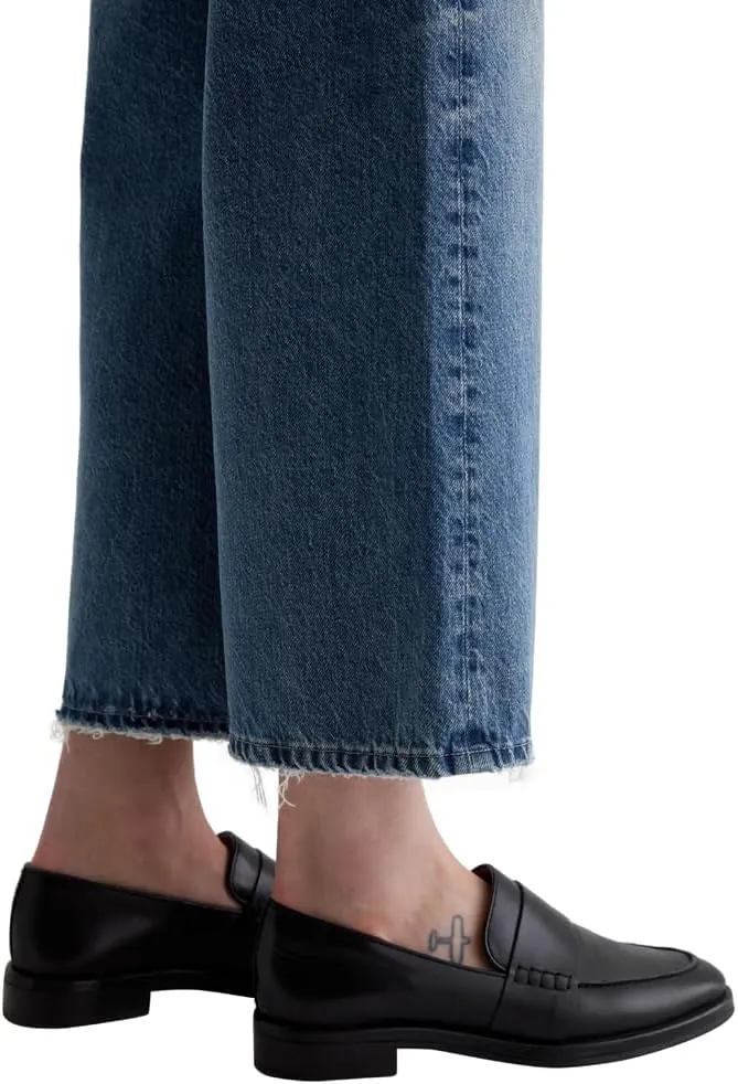 Women's Saige Mid Rise Wide Leg Jean