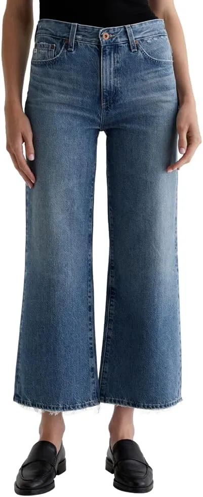 Women's Saige Mid Rise Wide Leg Jean