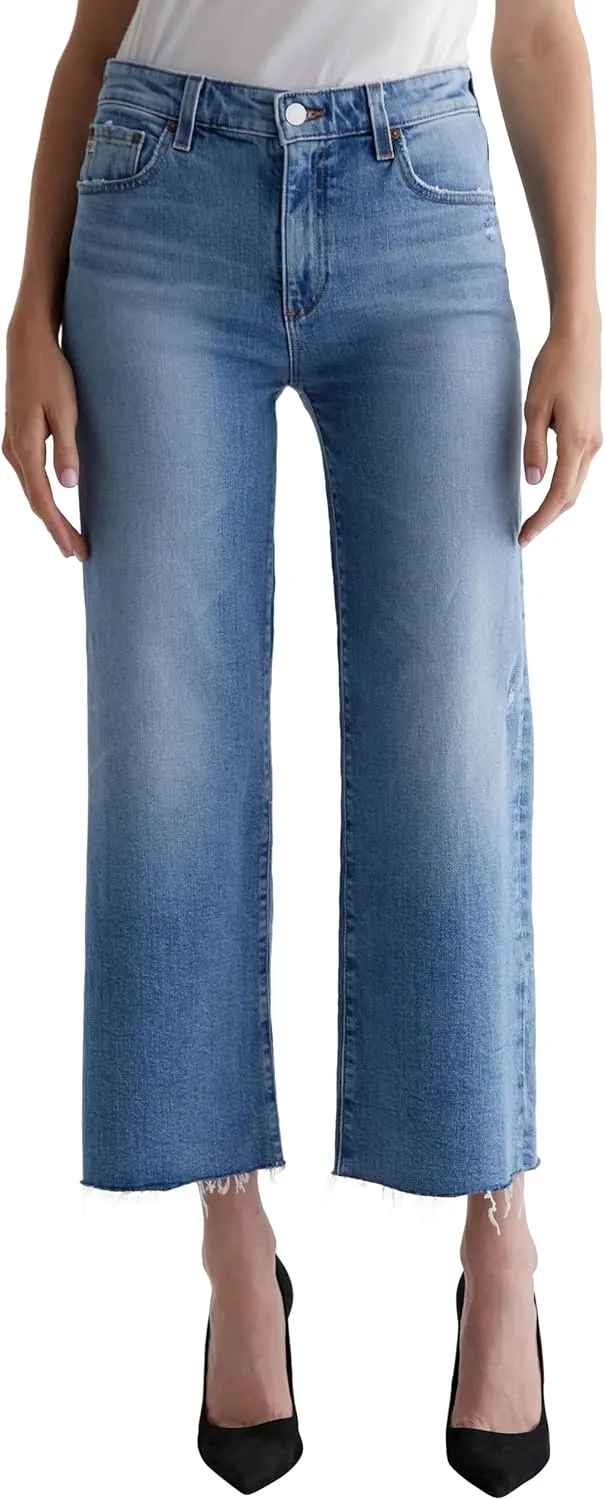Women's Saige Mid Rise Wide Leg Jean