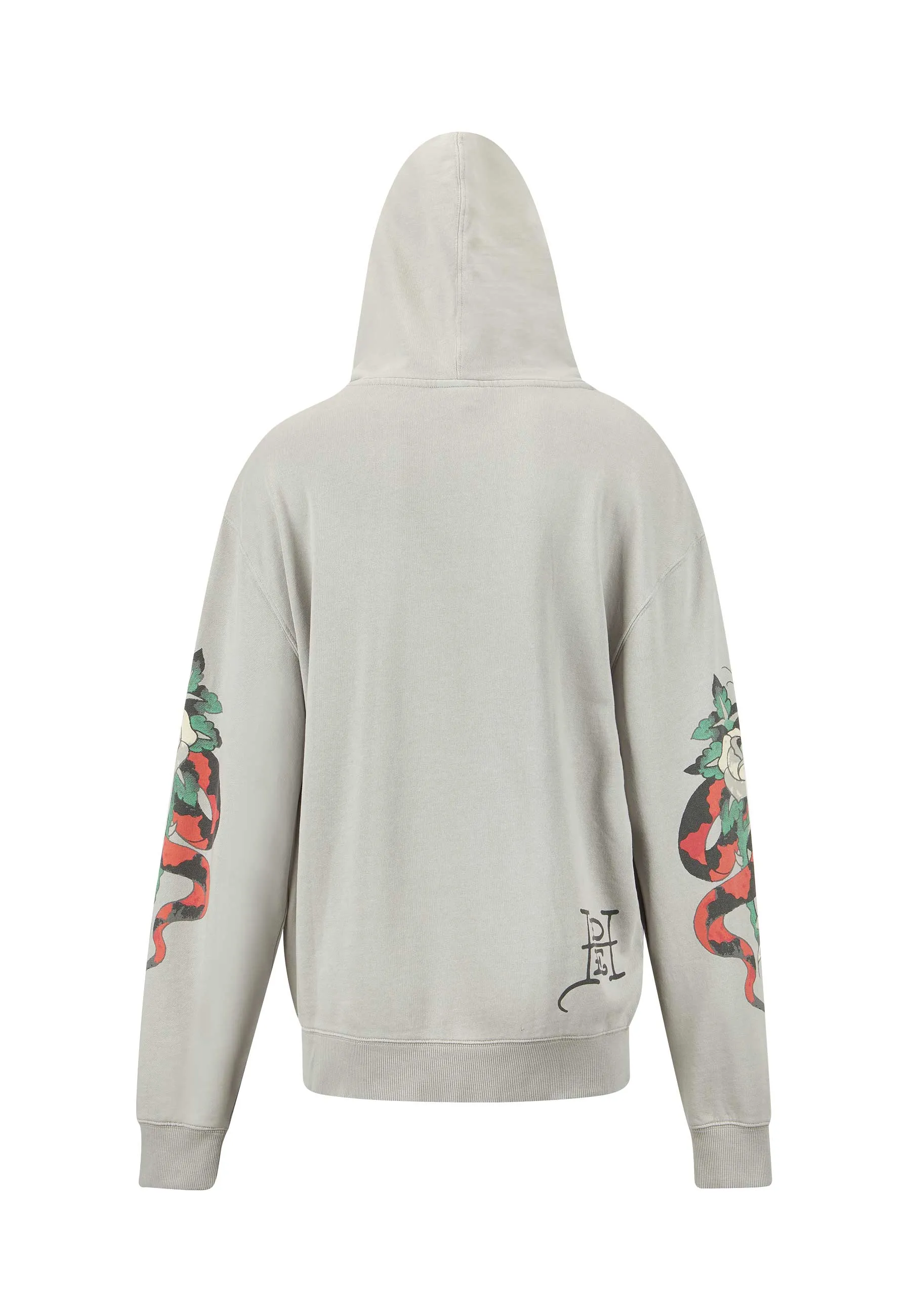 Womens True Snake Zip Through Hoodie - Grey