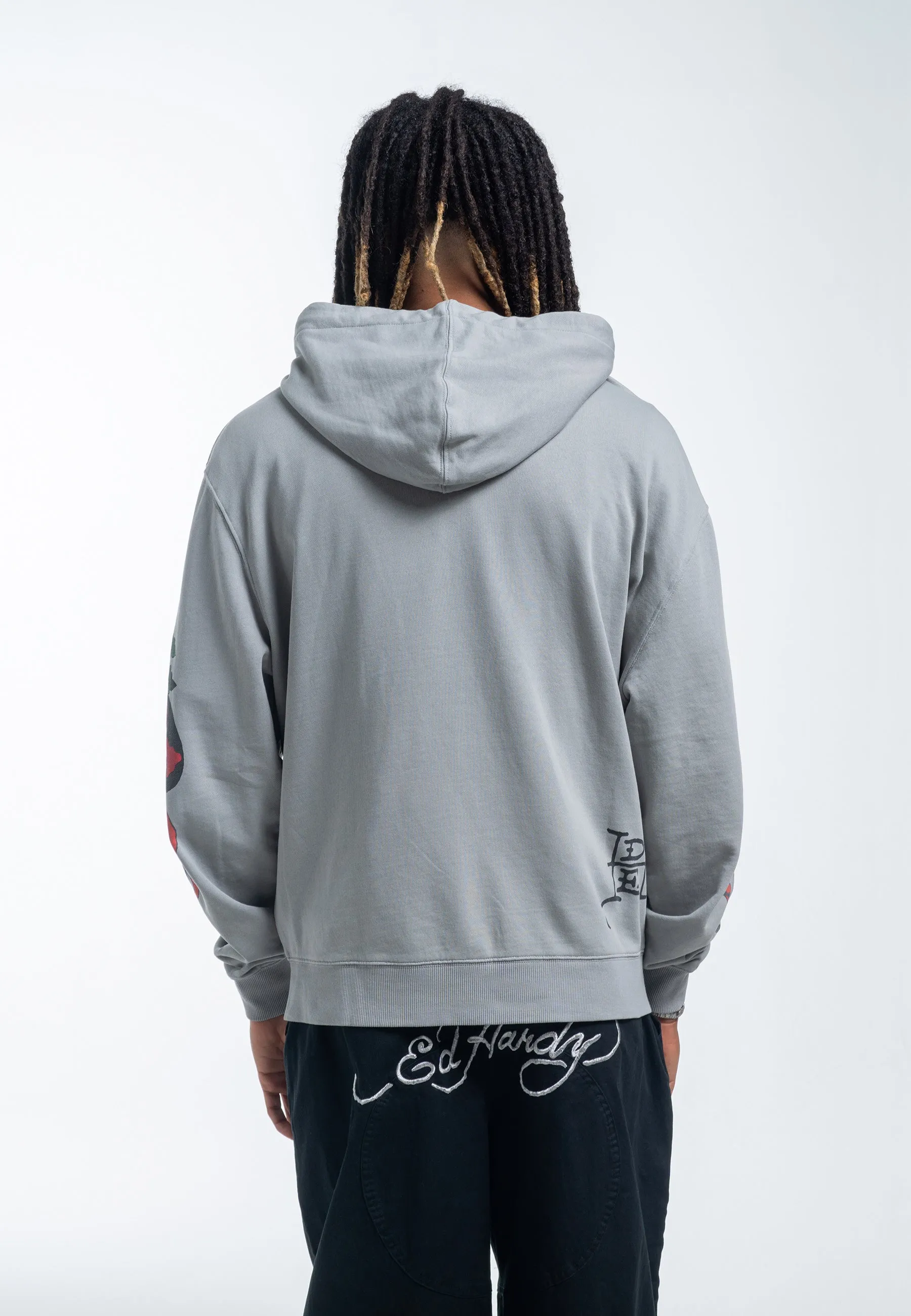 Womens True Snake Zip Through Hoodie - Grey
