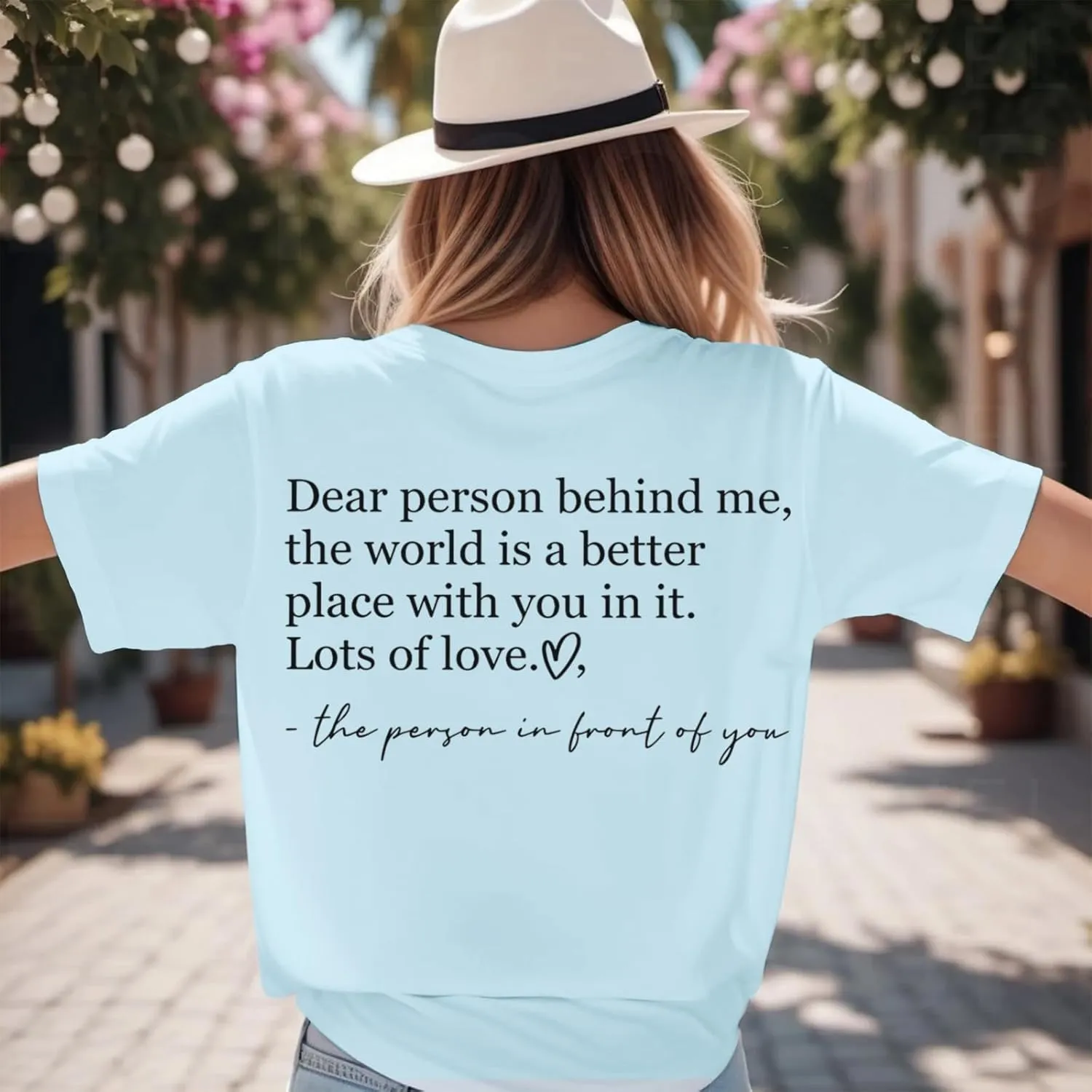You are Enough Dear Person Behind Me Shirt Women Mental Health Matters Inspirational Tshirts Positive Tees Tops